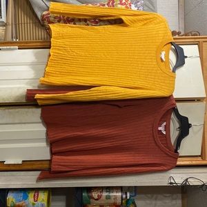 Long sleeve shirts